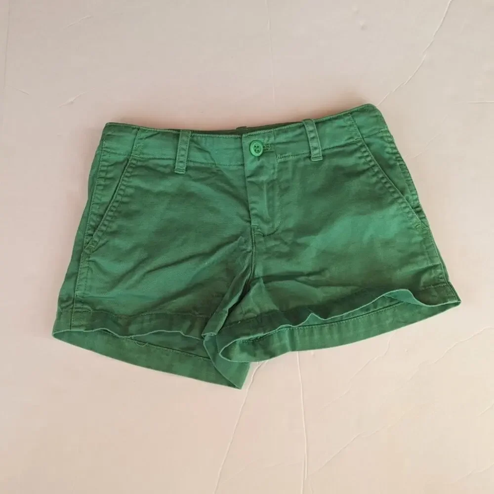 Ralph Lauren Classic Chino Shorts Green 6 Girls Summer